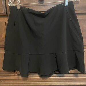 Tail Black Skater Mini Skort with Ruffled Hem
